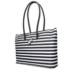 Schwarze Stoffhandtasche