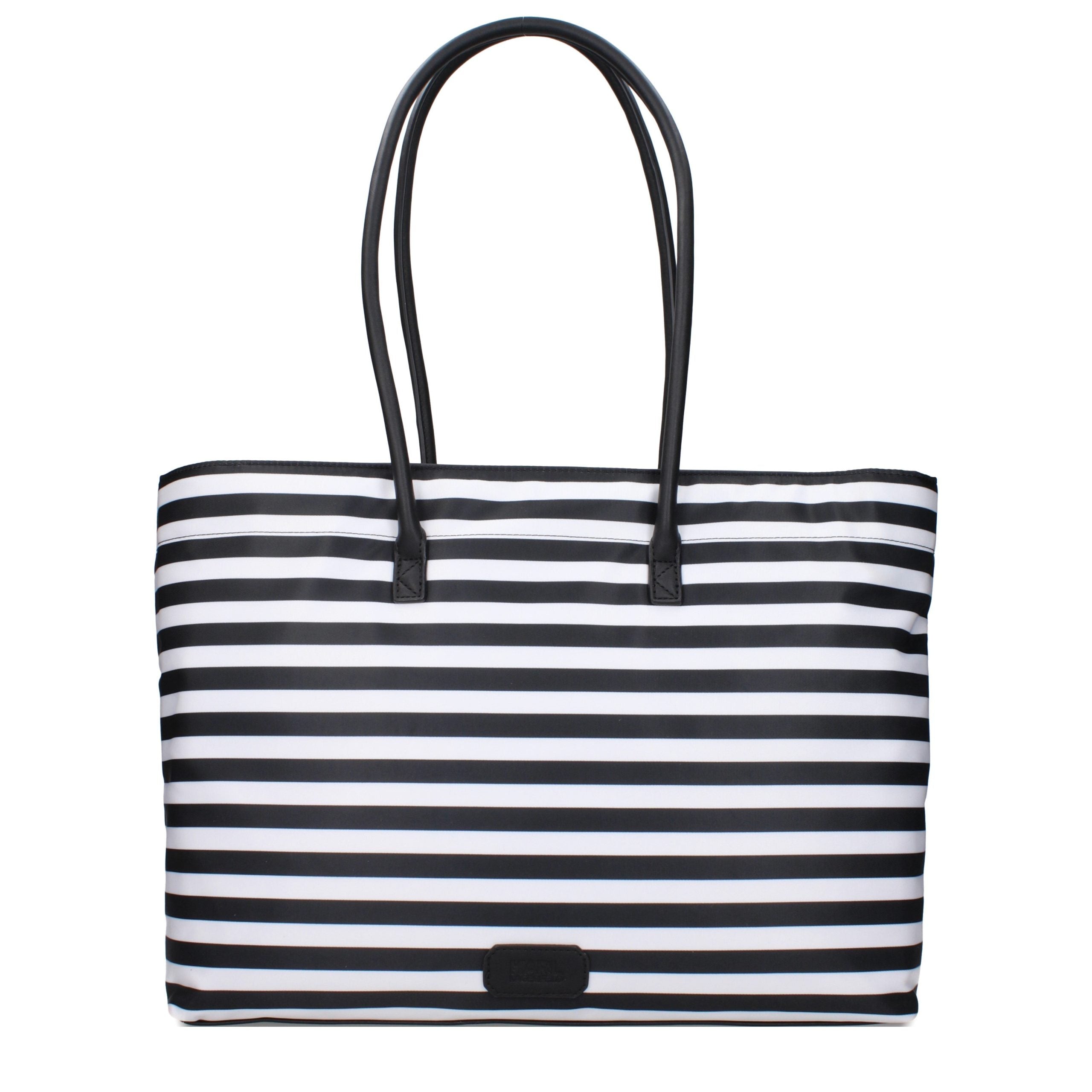 Schwarze Stoffhandtasche