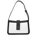 Weiße Leder Schultertasche
