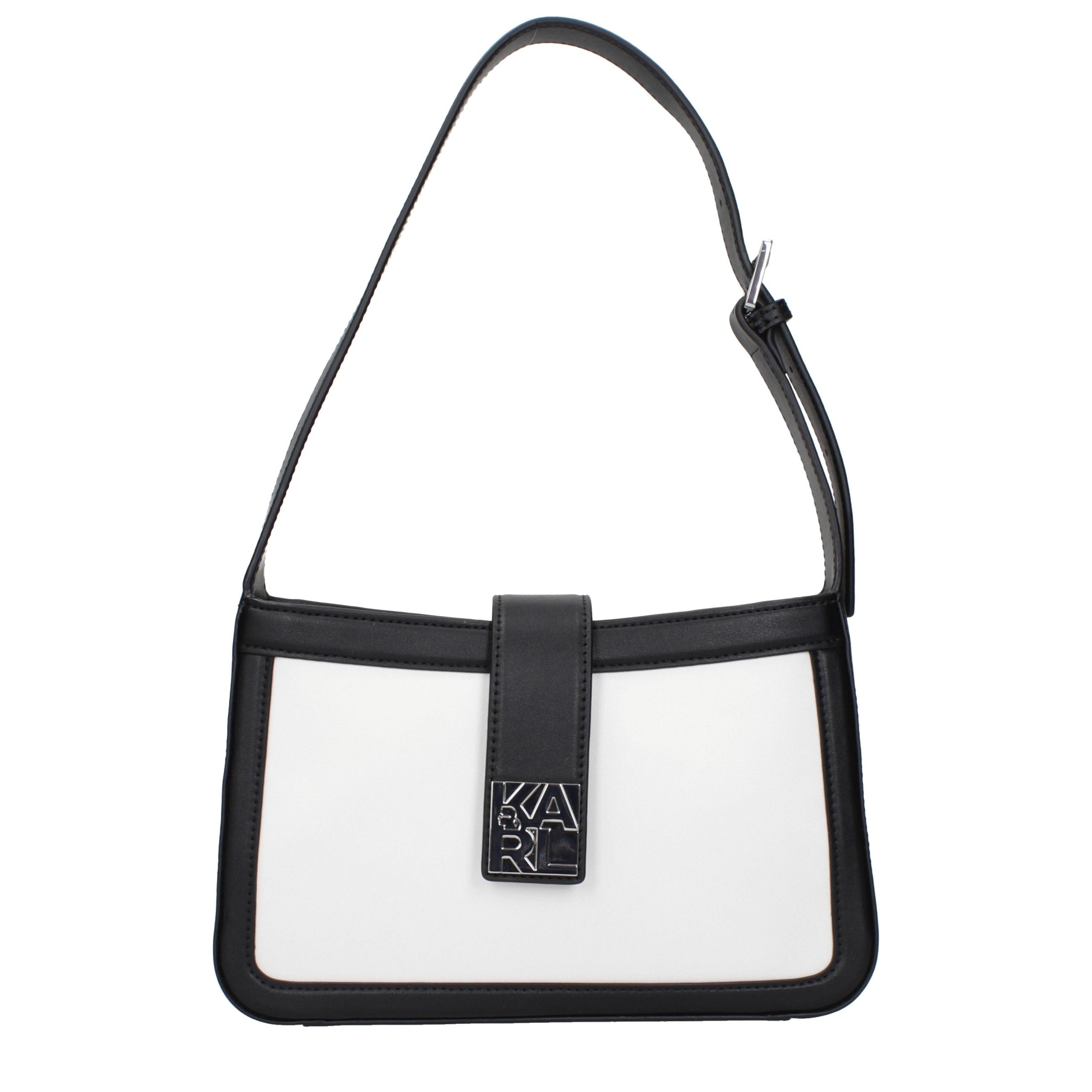Weiße Leder Schultertasche
