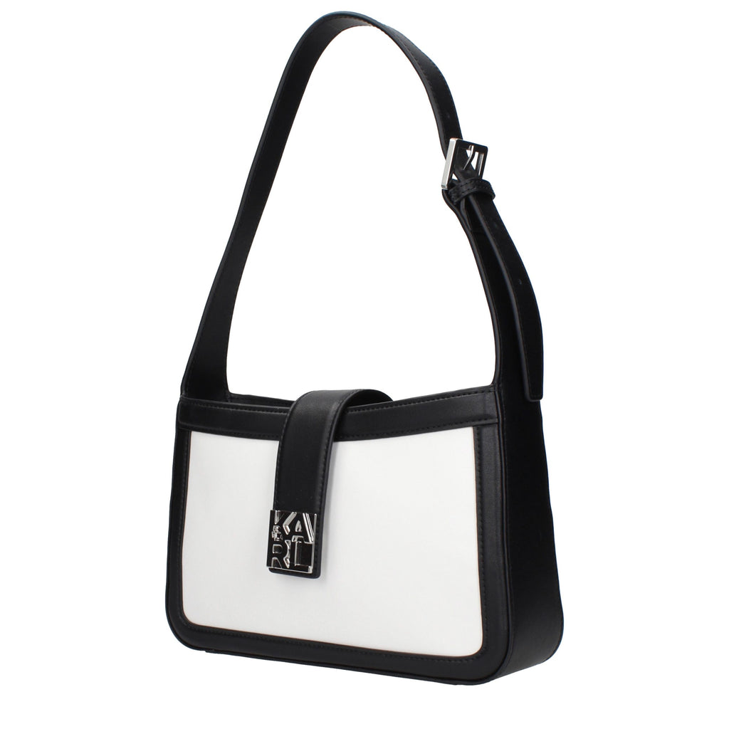 Weiße Leder Schultertasche