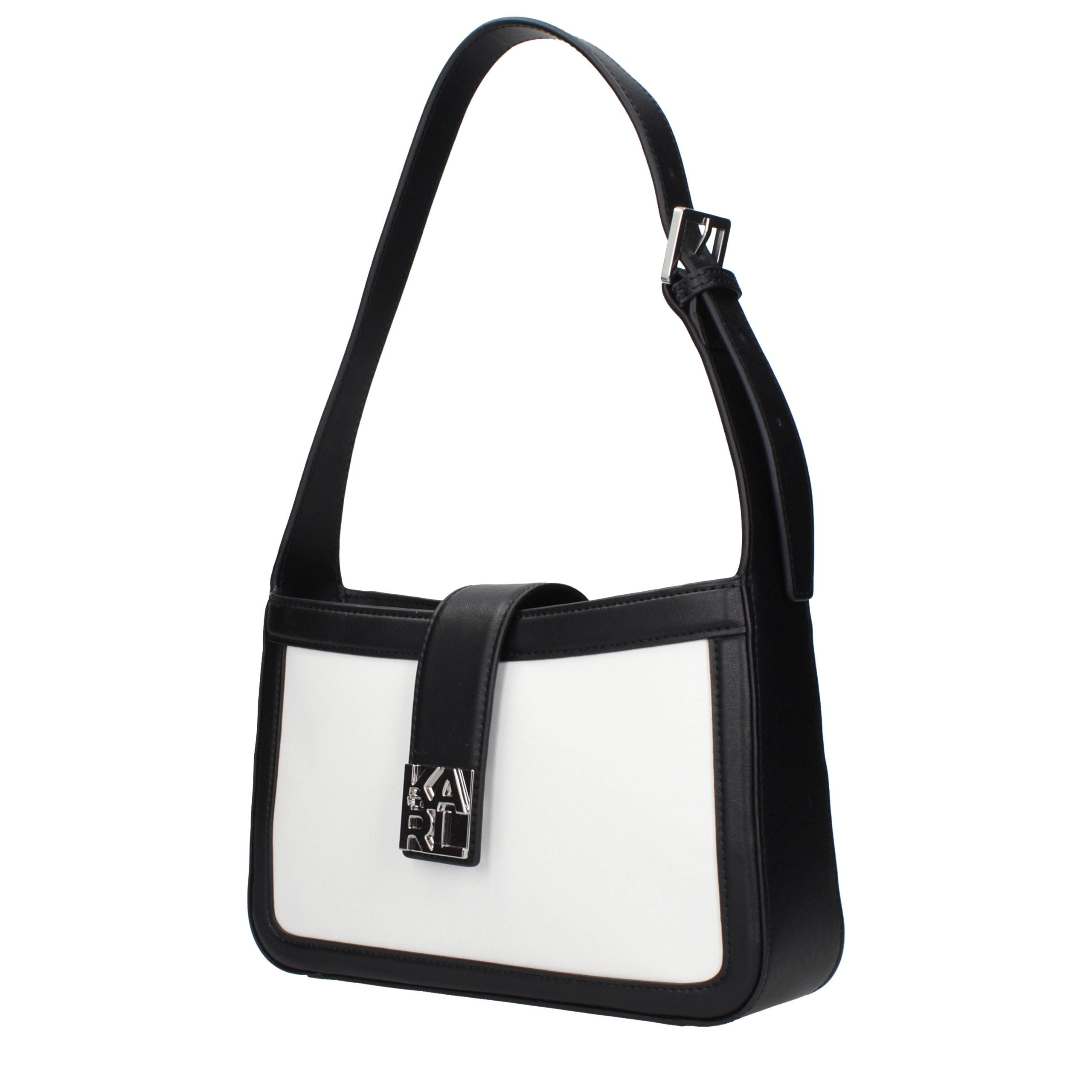 Weiße Leder Schultertasche
