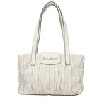Graue Schultertasche aus Polyester