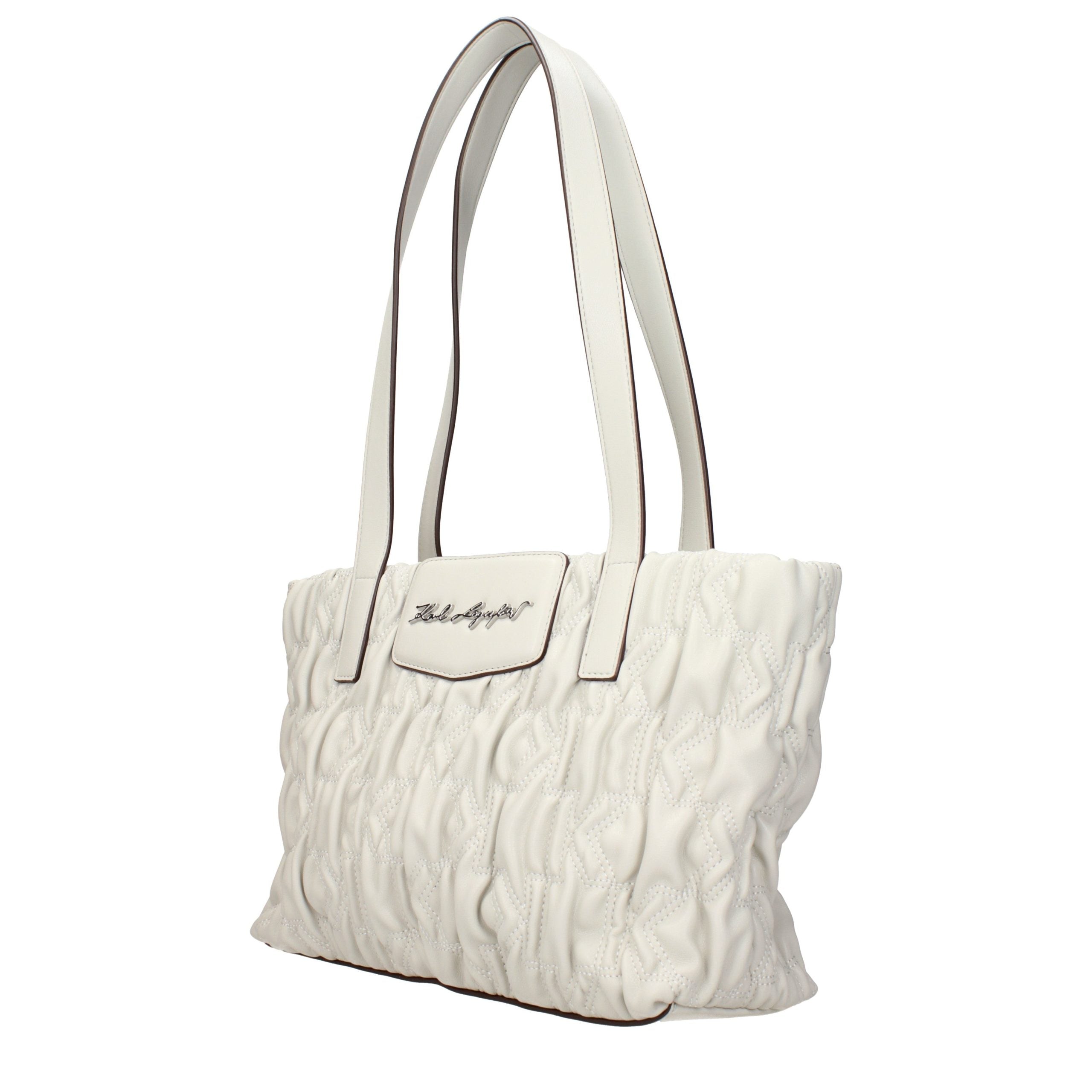 Graue Schultertasche aus Polyester
