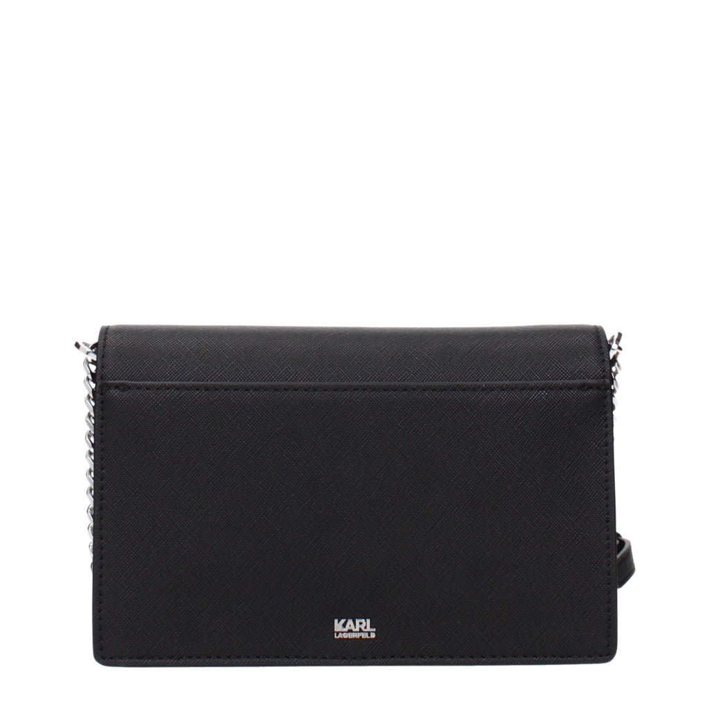 Schwarze Crossbody-Tasche aus Polyethylen
