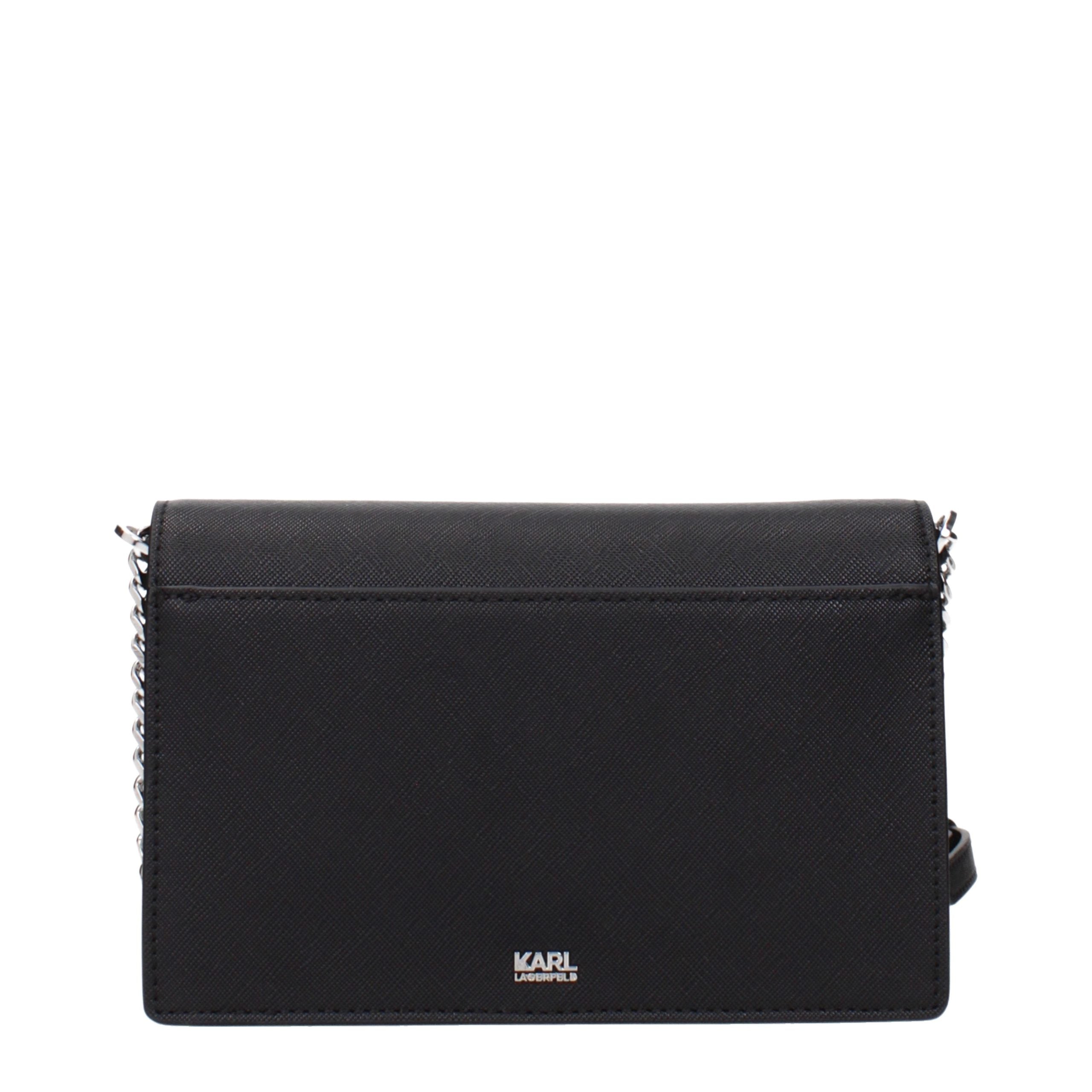 Schwarze Crossbody-Tasche aus Polyethylen