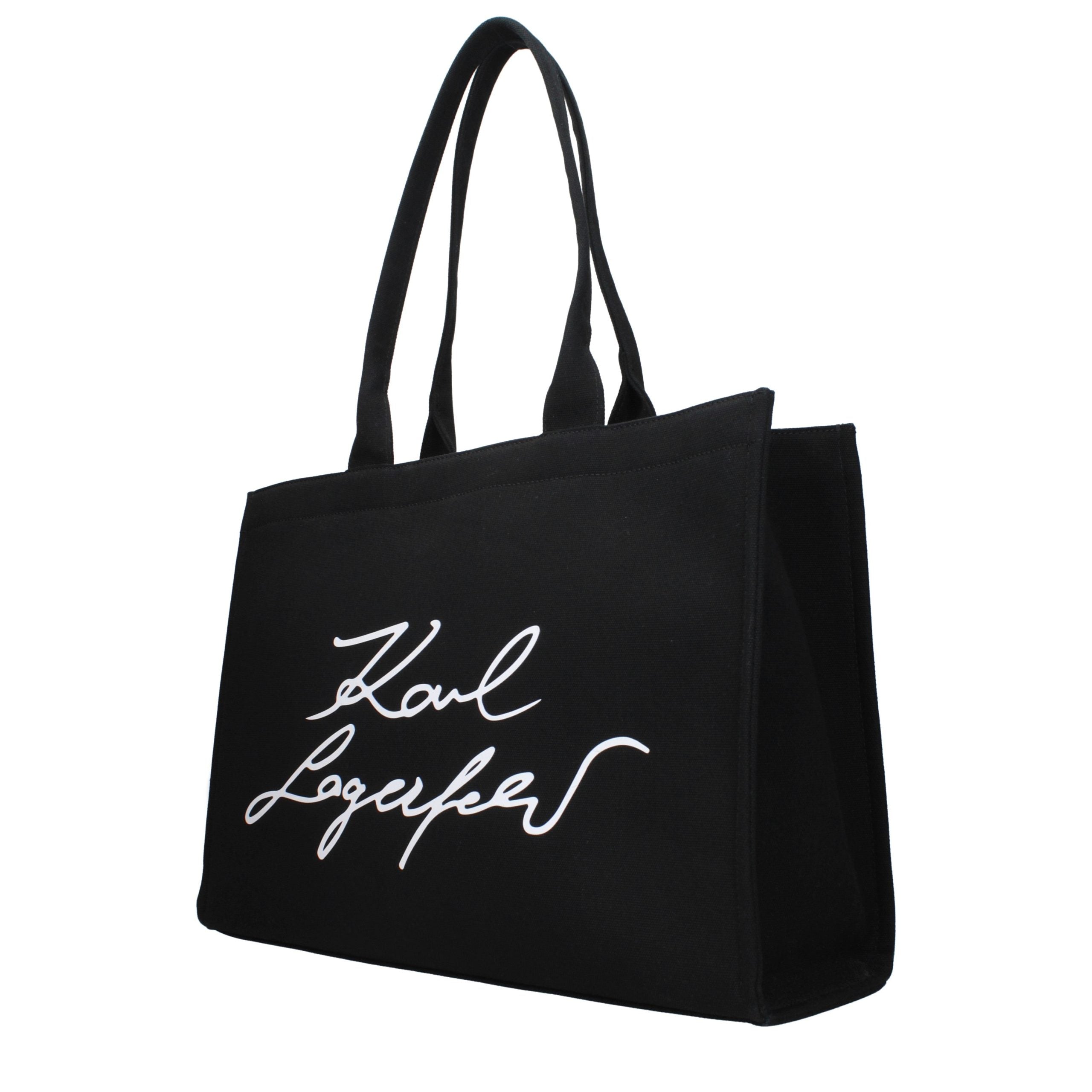 Schwarze Stoffhandtasche
