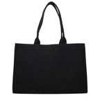 Schwarze Stoffhandtasche