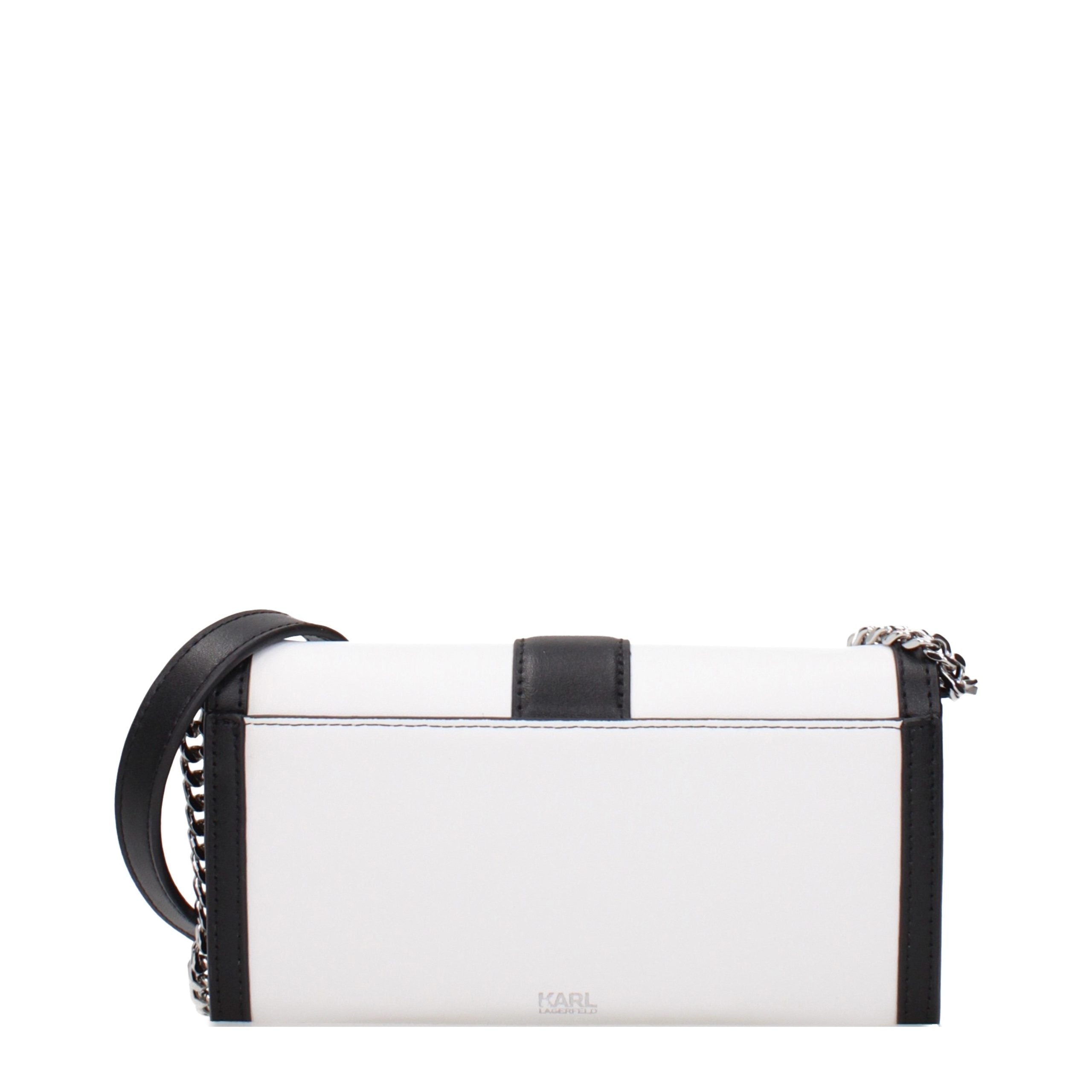 Weiße Leder-Clutch