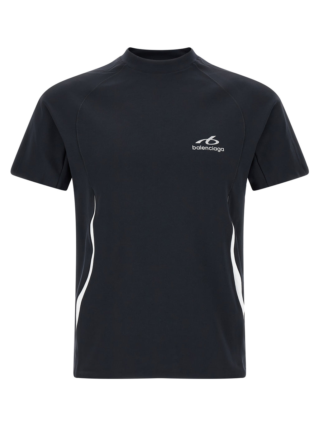 Blaues Polyamid-T-Shirt