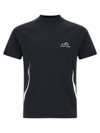 Blaues Polyamid-T-Shirt