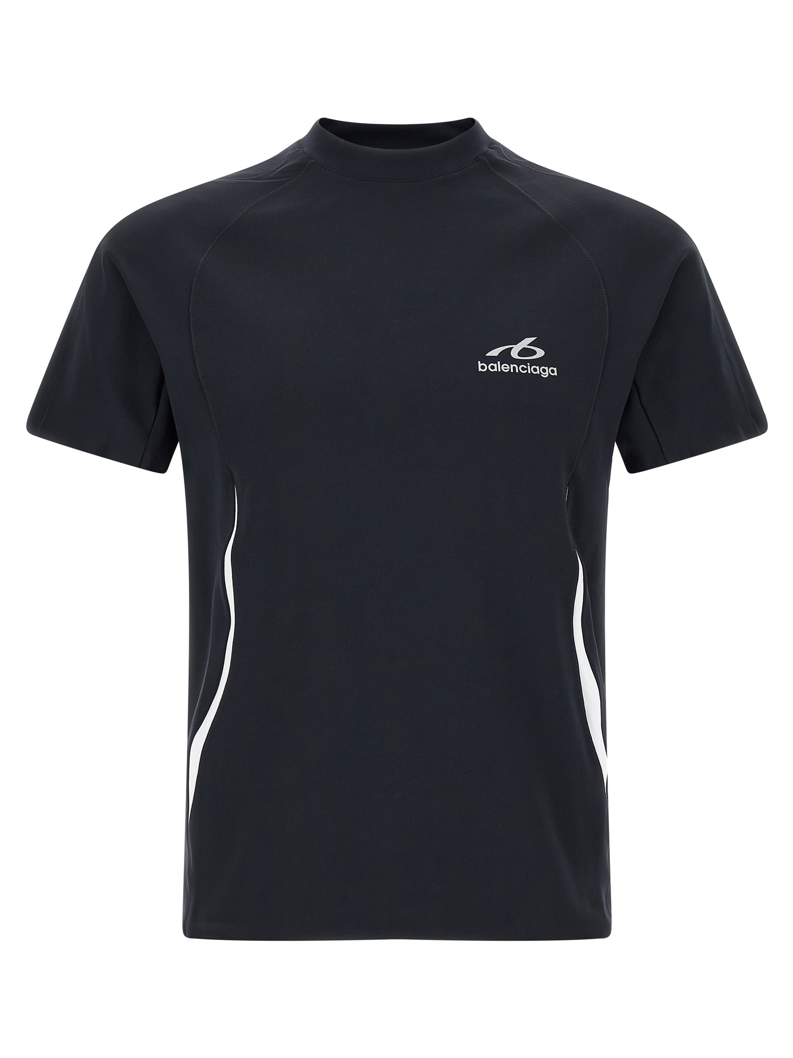 Blaues Polyamid-T-Shirt