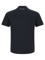 Blaues Polyamid-T-Shirt