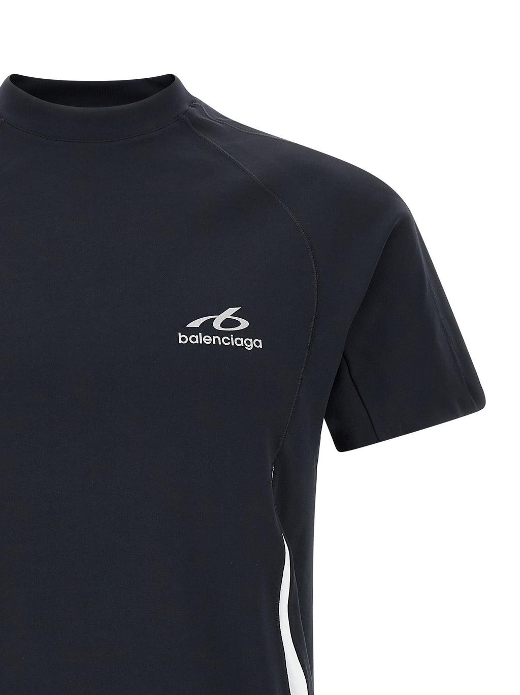 Blaues Polyamid-T-Shirt