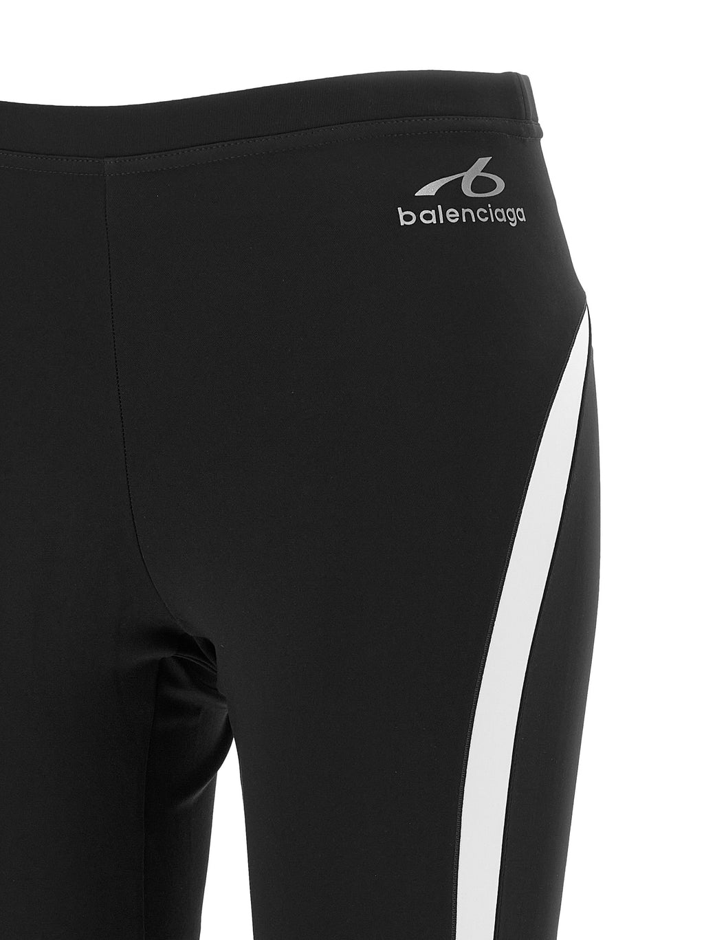 Schwarze Polyamid-Leggings