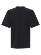 Schwarzes Baumwoll-T-Shirt