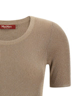 Beige Polyamid T-Shirt
