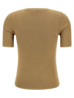 Gold Polyamid T-Shirt