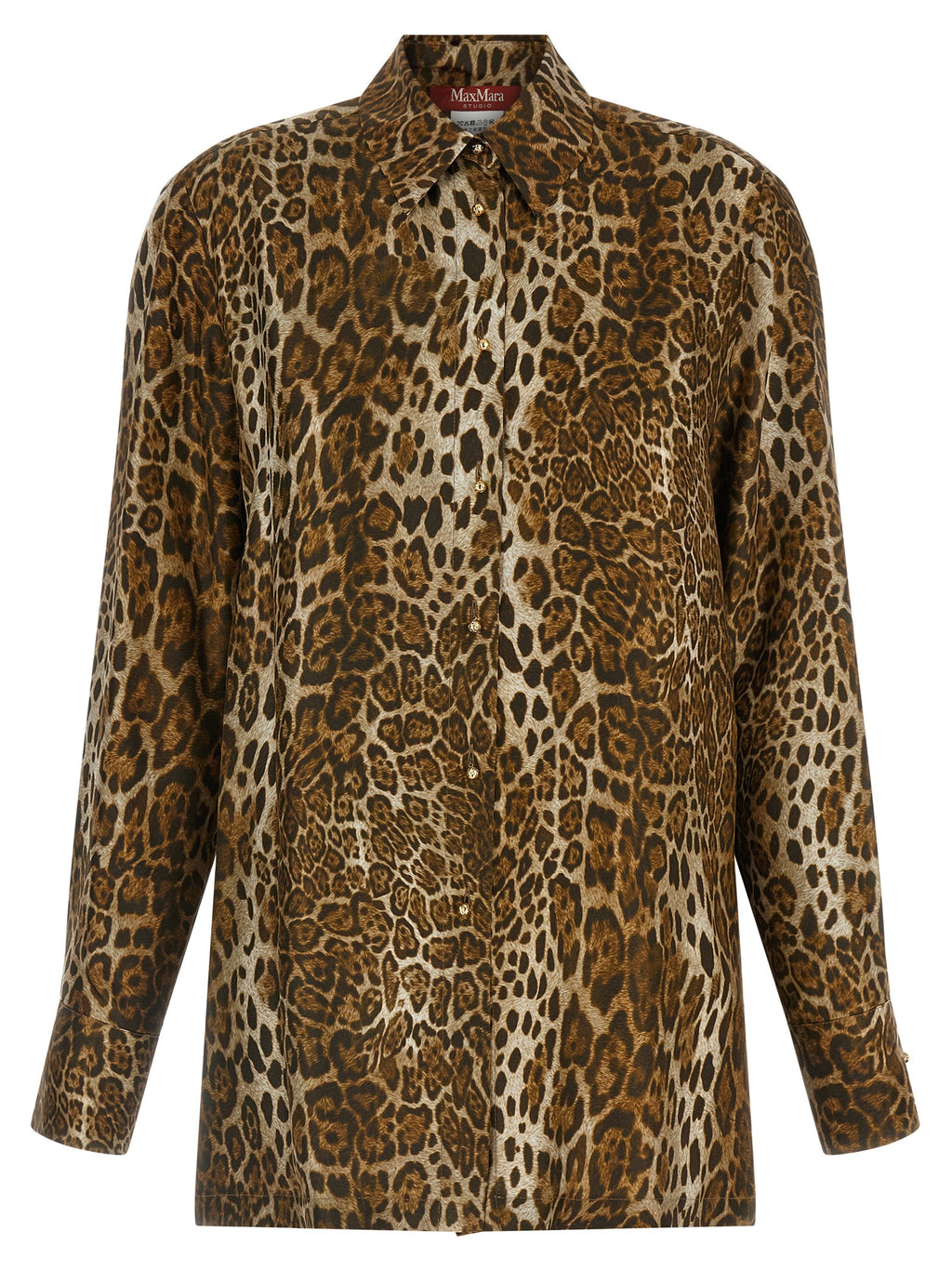 Braune Seidenbluse