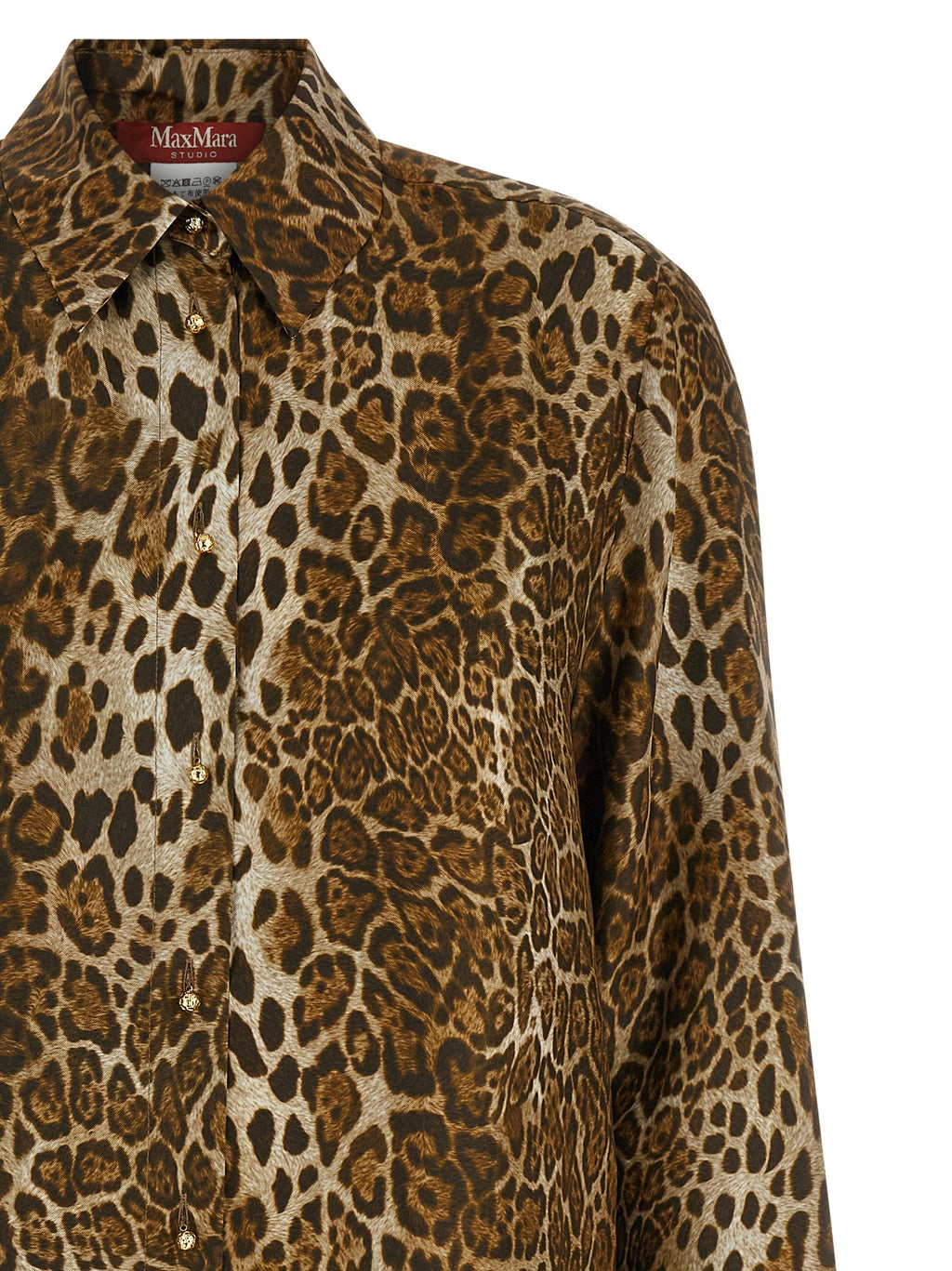 Braune Seidenbluse