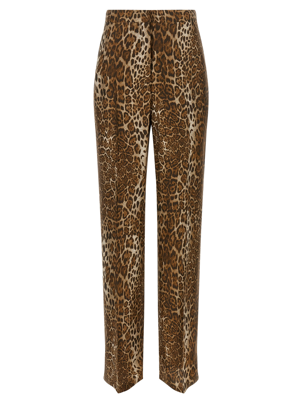 Braune Seidenhose Lässig