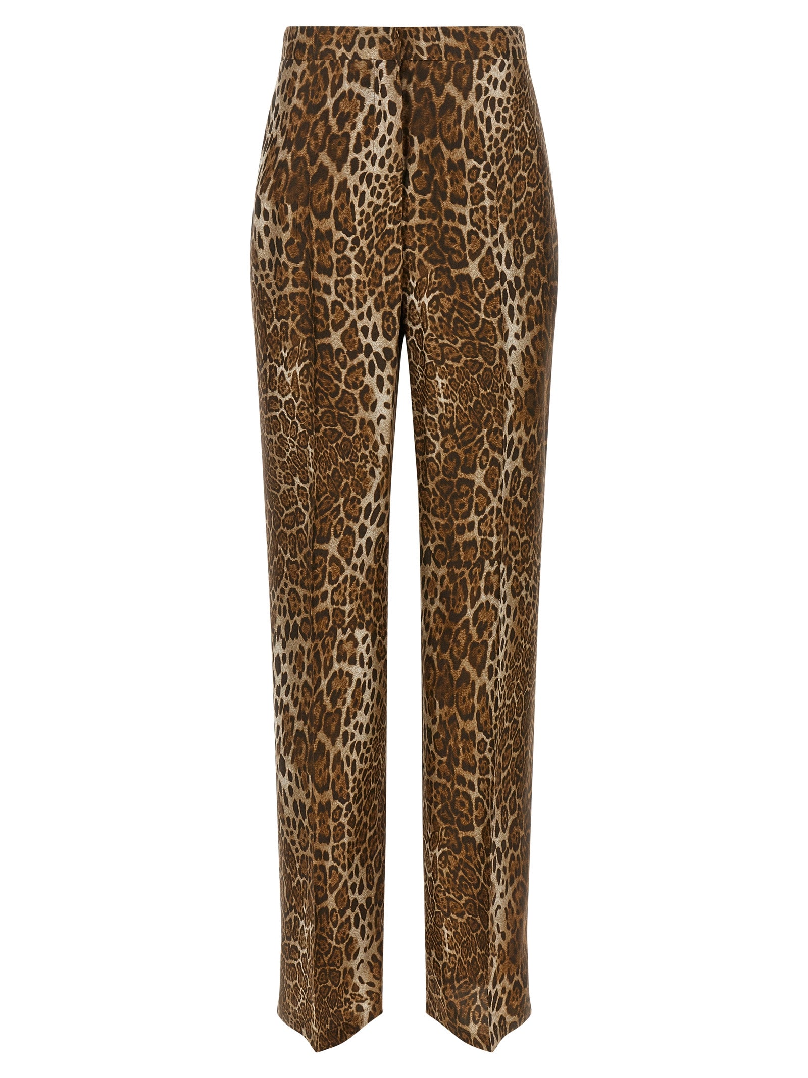 Braune Seidenhose Lässig
