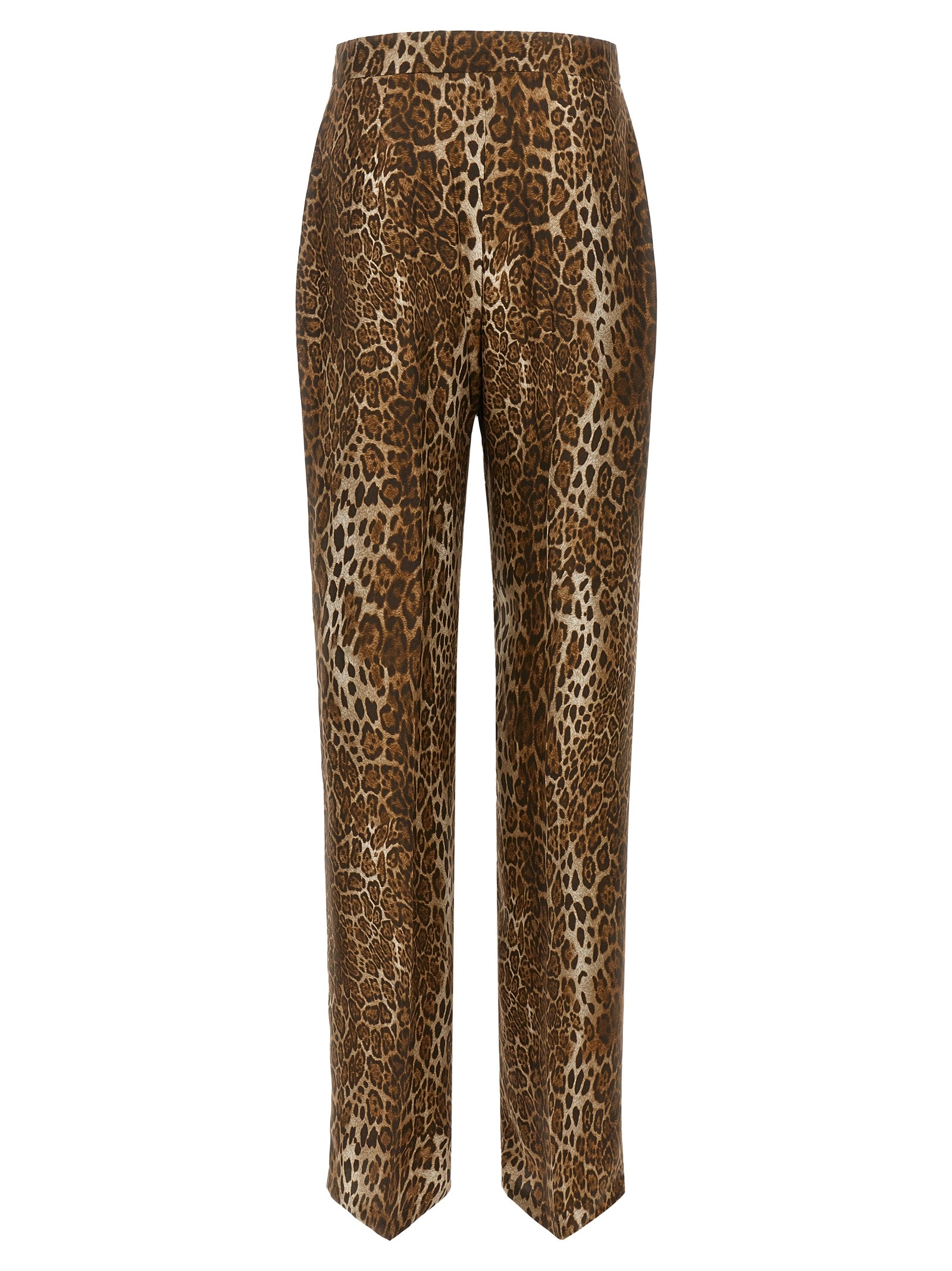 Braune Seidenhose Lässig