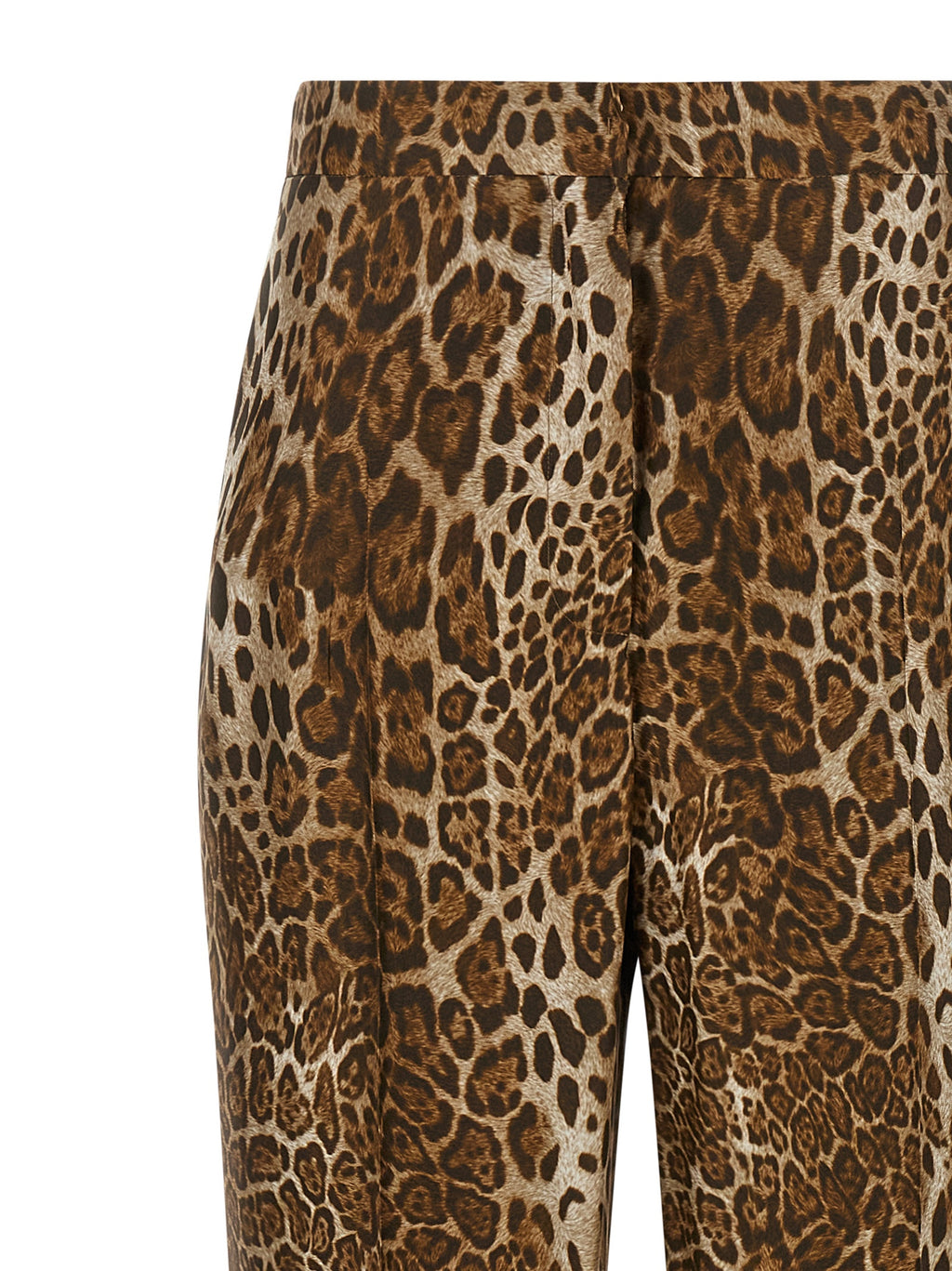 Braune Seidenhose Lässig