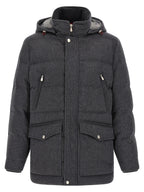 Grauer Wollparka