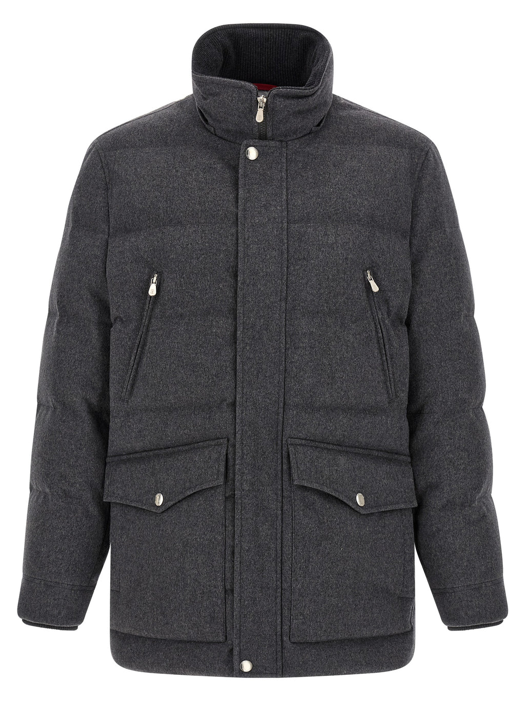 Grauer Wollparka