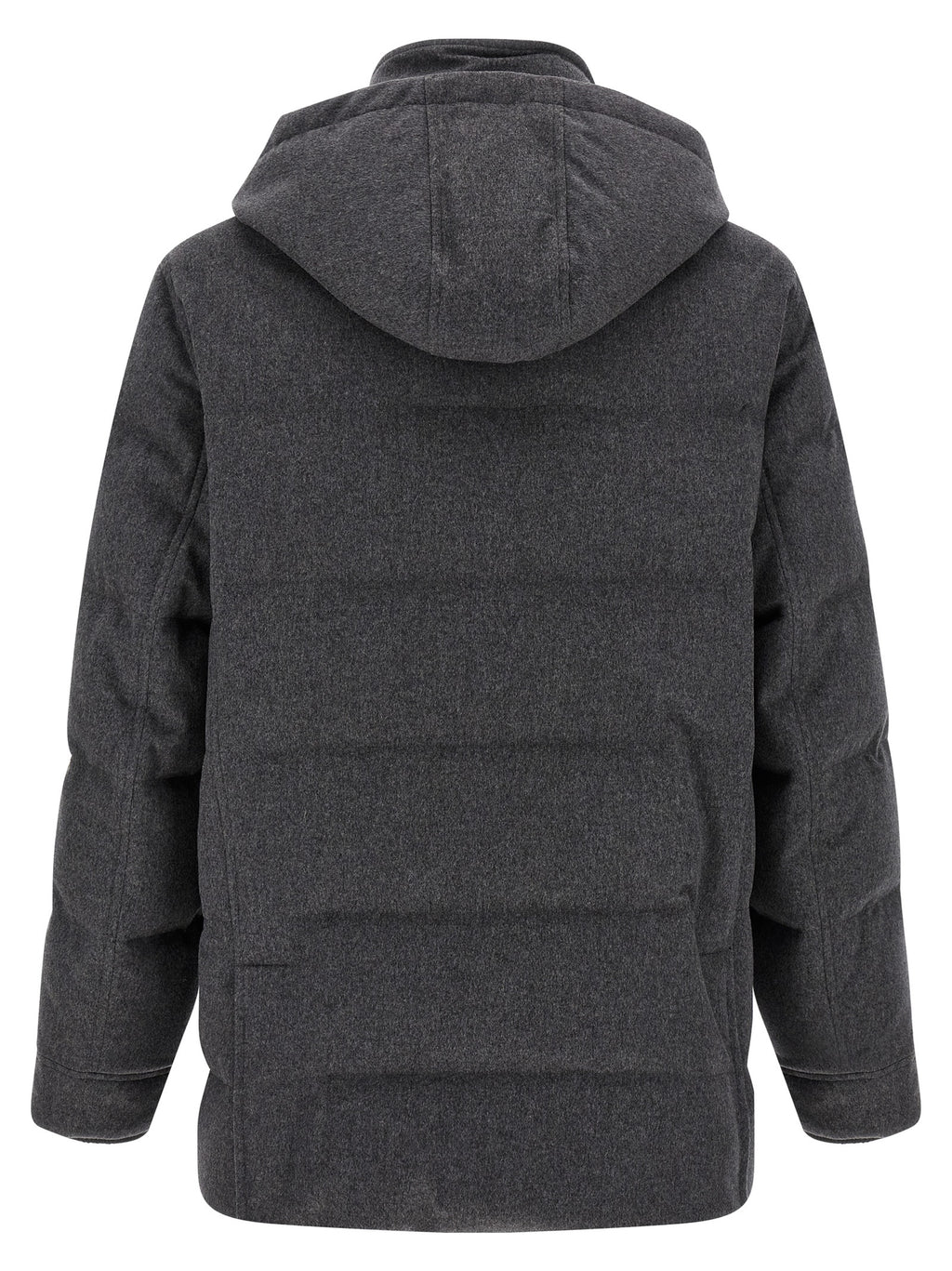 Grauer Wollparka