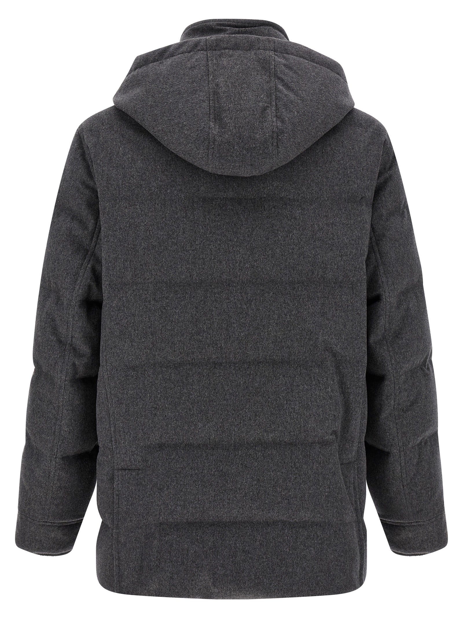 Grauer Wollparka