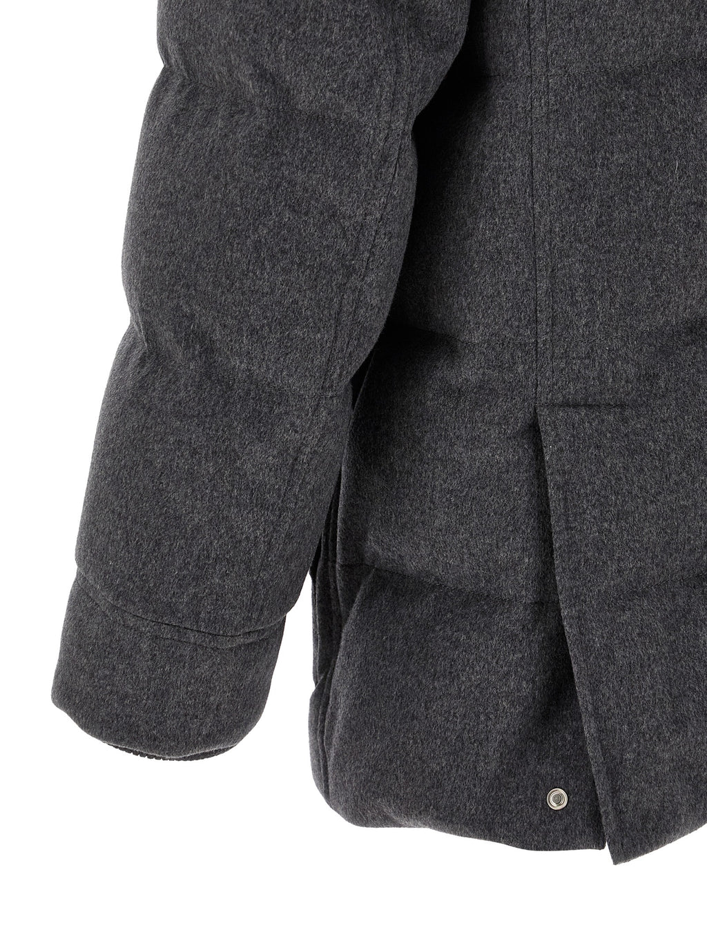 Grauer Wollparka