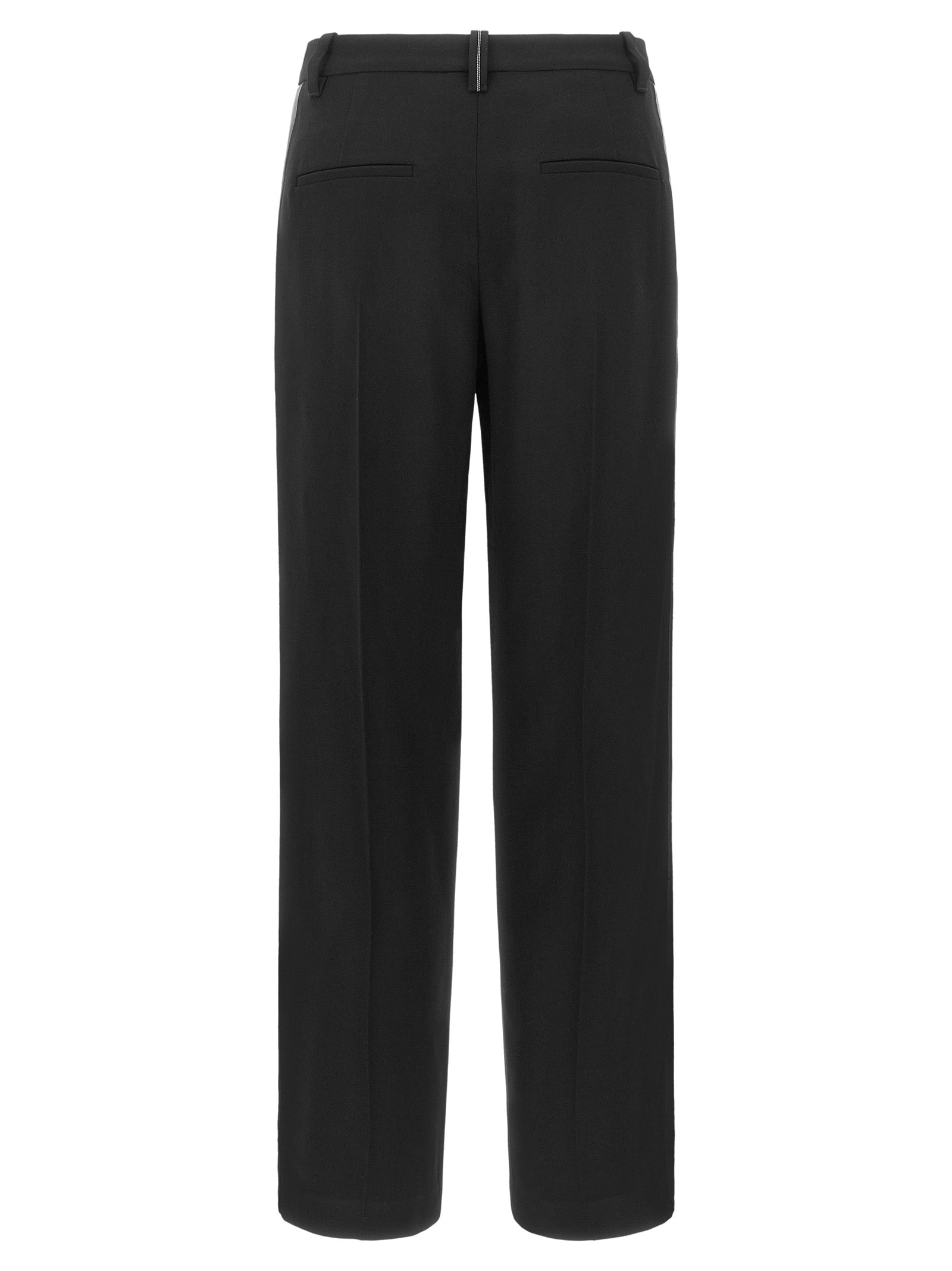 Schwarze Hose aus reiner Schurwolle