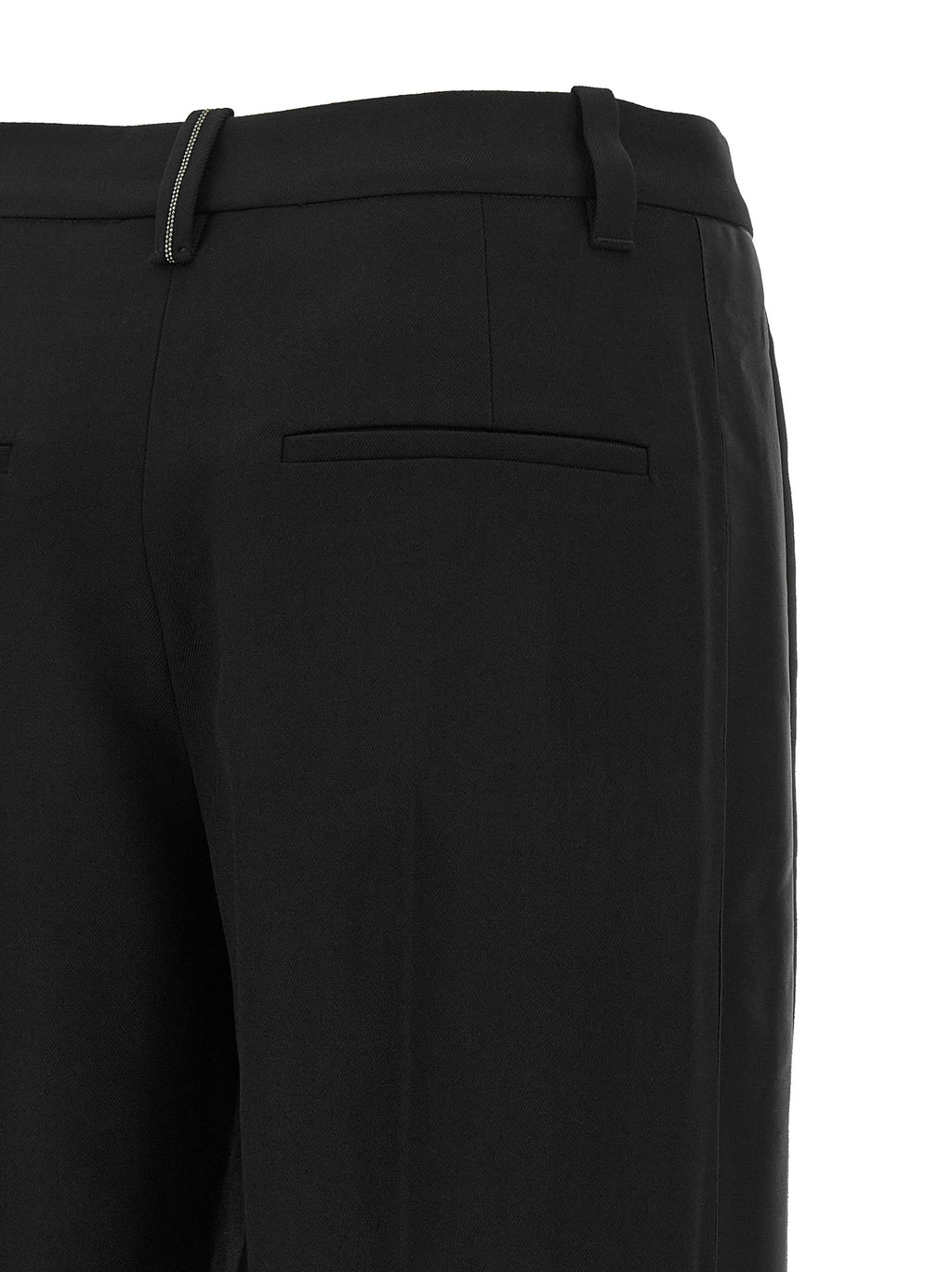 Schwarze Hose aus reiner Schurwolle