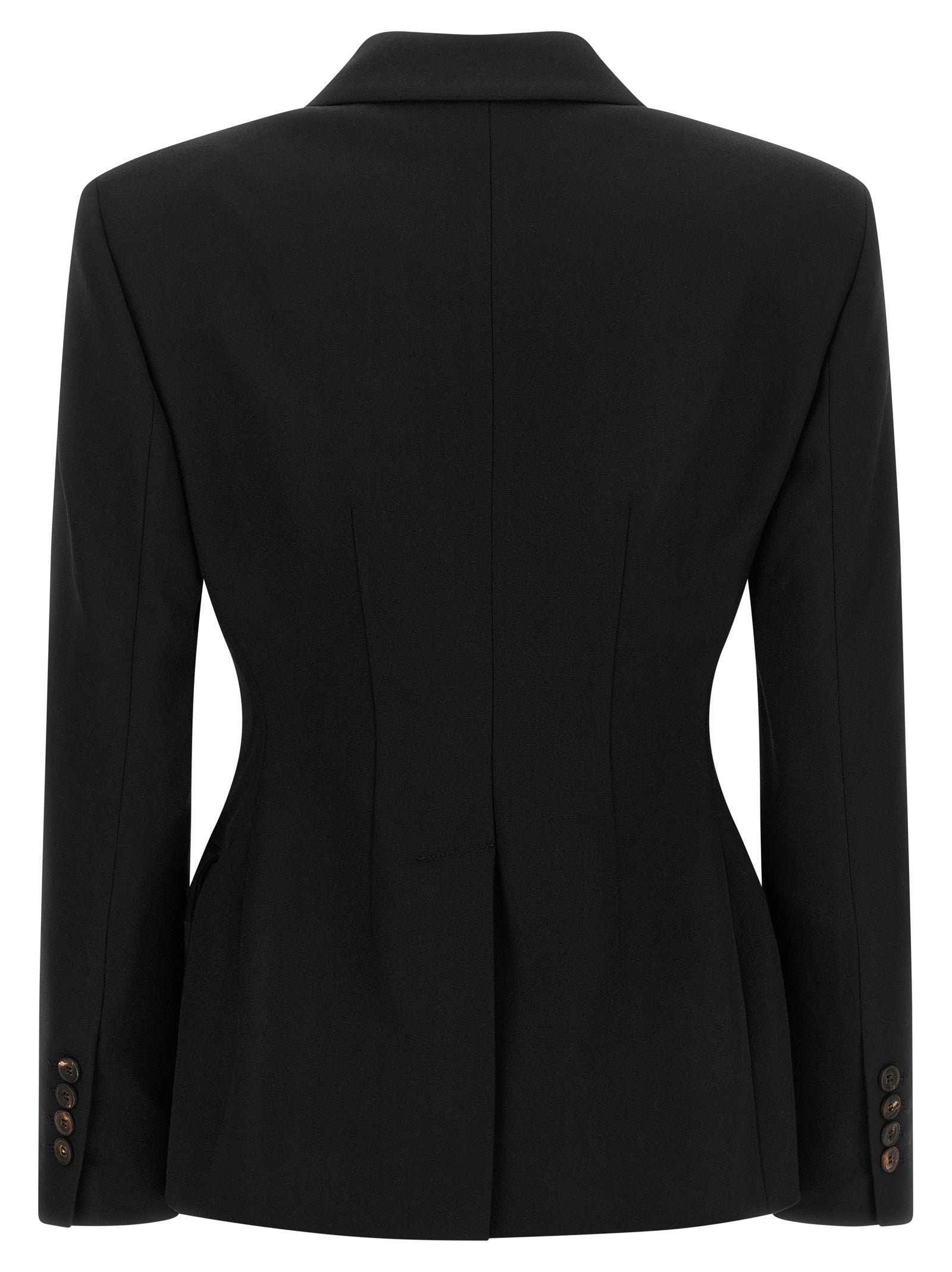 Schwarzer Blazer aus reiner Schurwolle