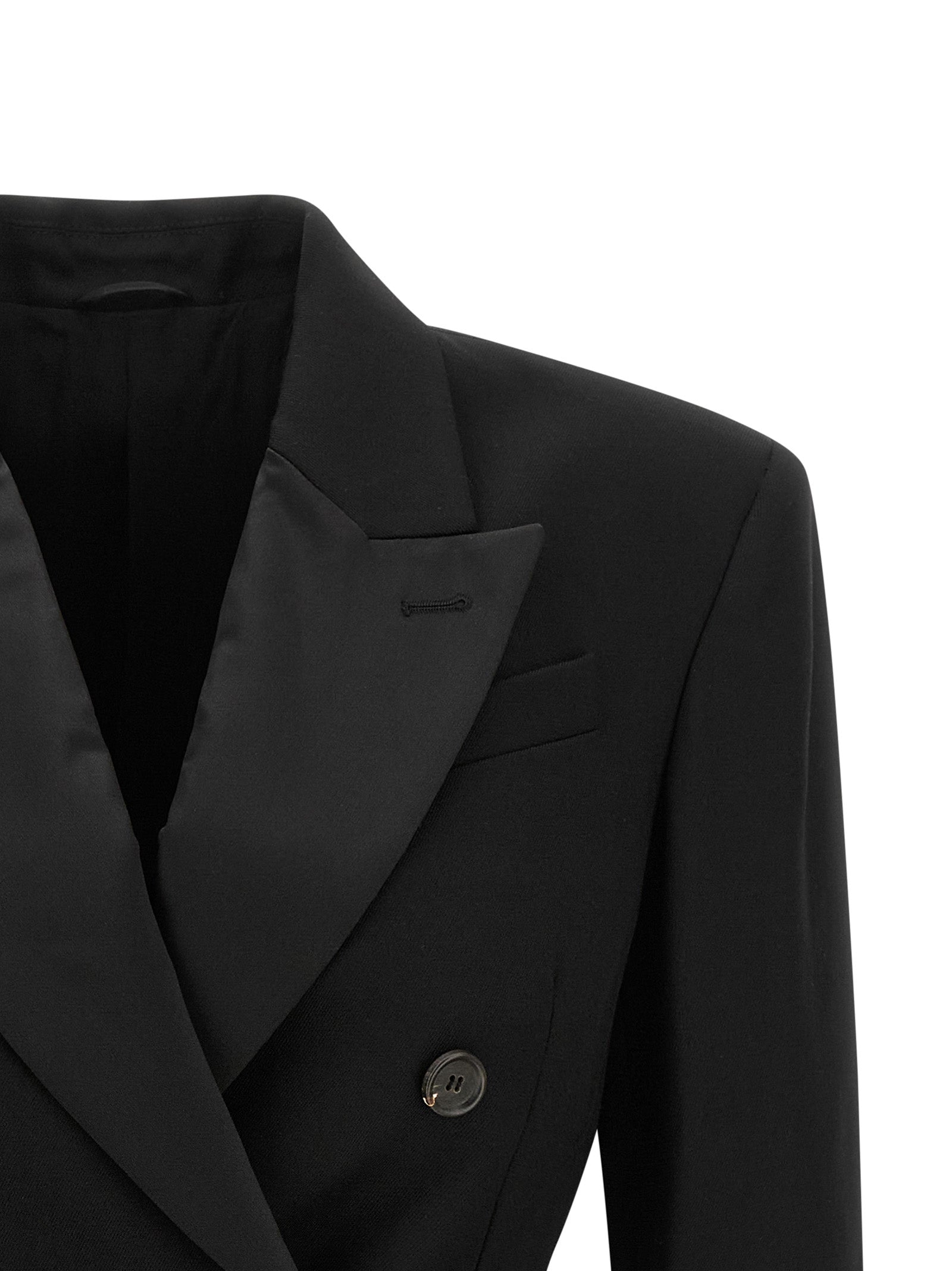 Schwarzer Blazer aus reiner Schurwolle
