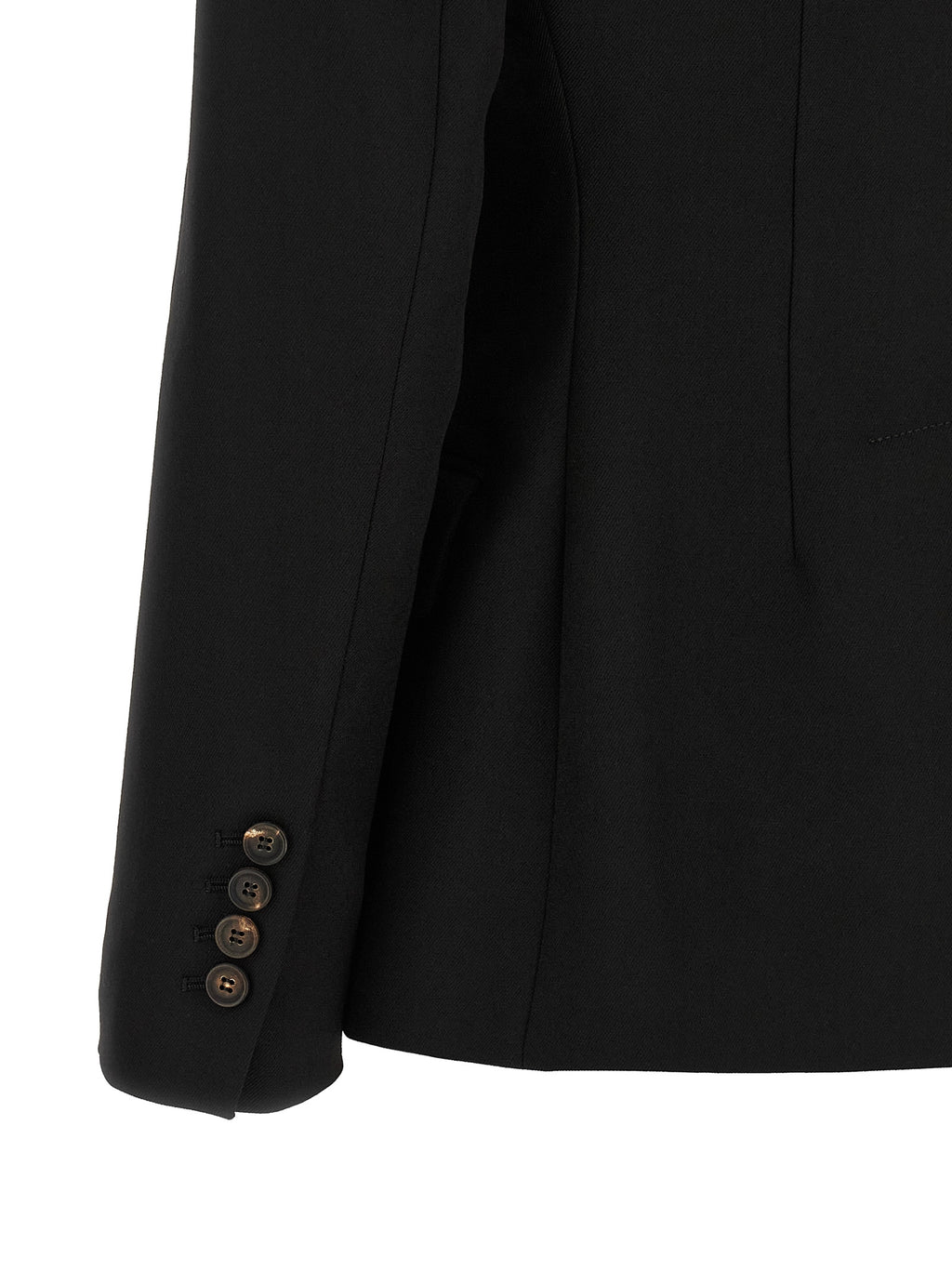 Schwarzer Blazer aus reiner Schurwolle