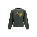 Zweifarbiger Pullover aus Baumwolle