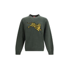 Zweifarbiger Pullover aus Baumwolle