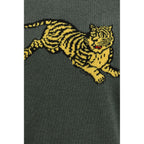 Zweifarbiger Pullover aus Baumwolle
