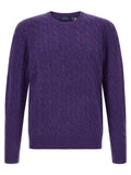 Violette Strickjacke aus Wolle 341587