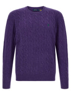 Violette Strickjacke aus Wolle 341587