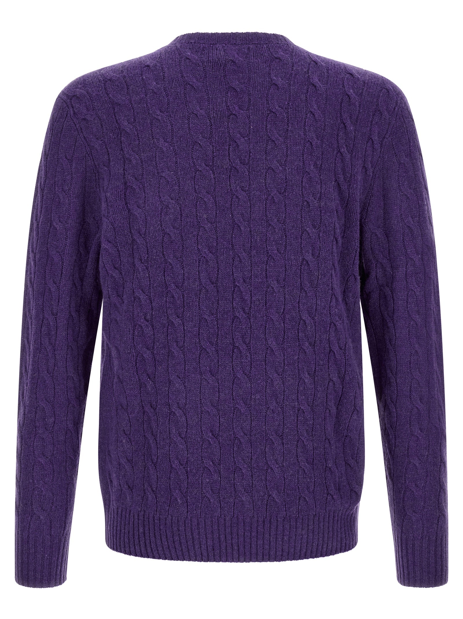 Violette Strickjacke aus Wolle 341587