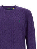 Violette Strickjacke aus Wolle 341587
