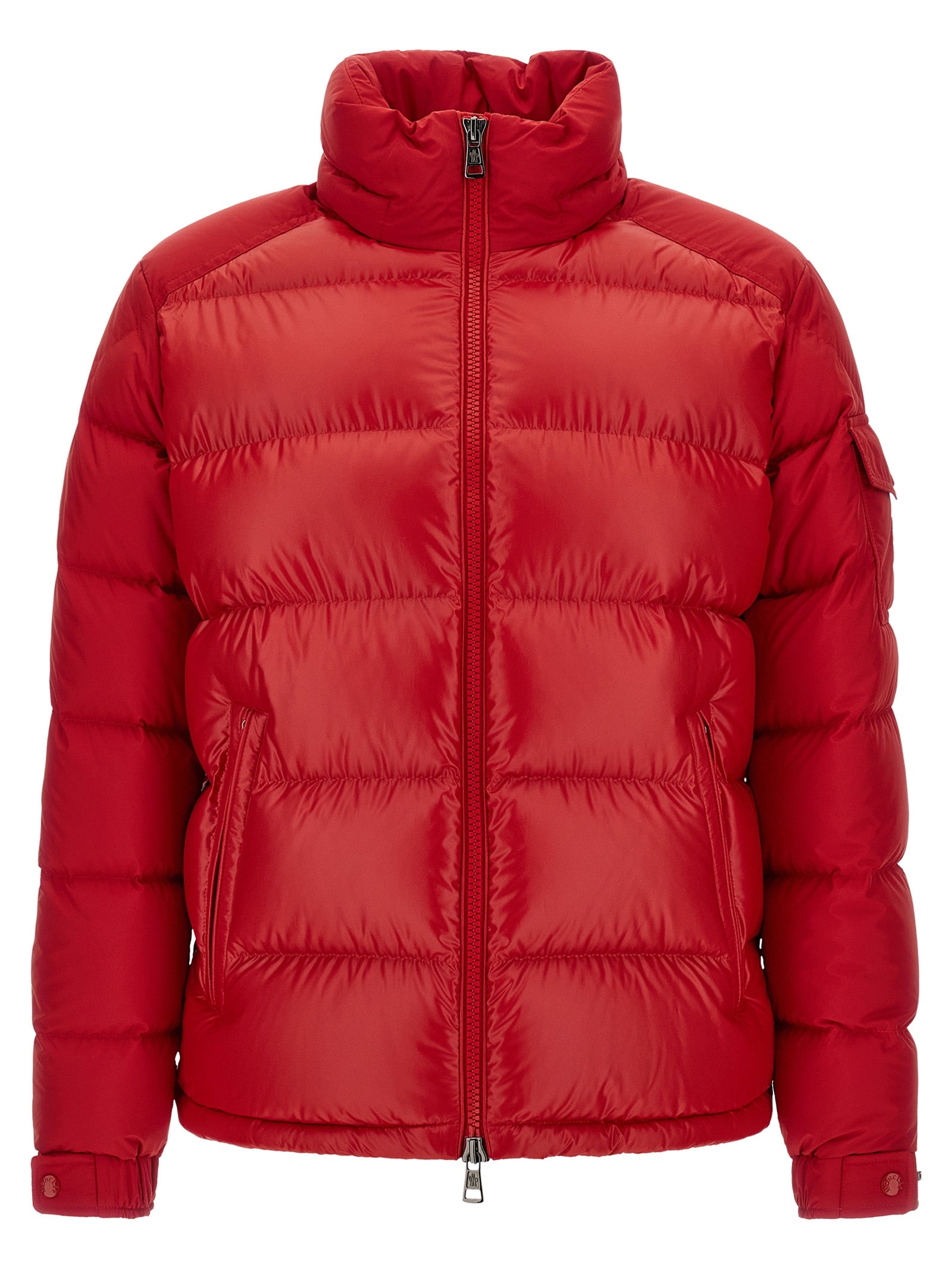 Mehrfarbige Polyester-Jacke in voller Länge