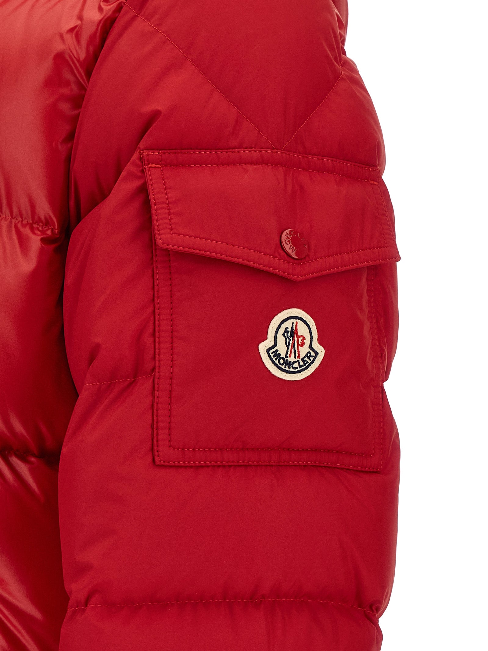 Mehrfarbige Polyester-Jacke in voller Länge
