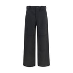 Schwarze Chino aus Wolle