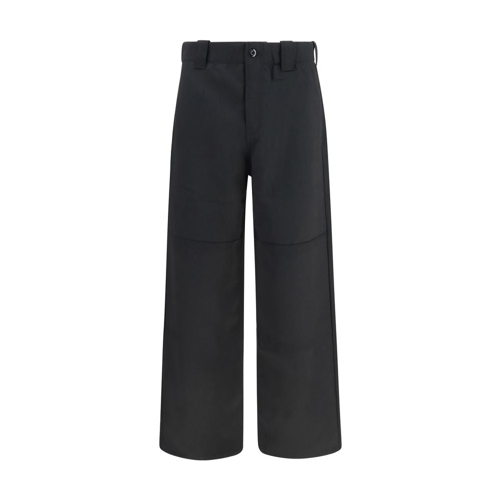 Schwarze Chino aus Wolle