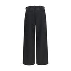 Schwarze Chino aus Wolle